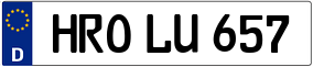 Trailer License Plate